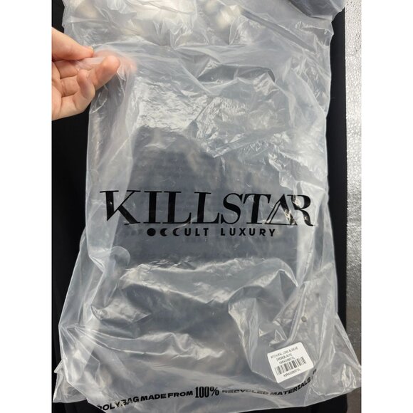 Killstar Black Cage Cutout Long Sleeve Gothic Top Xl - Picture 6 of 10